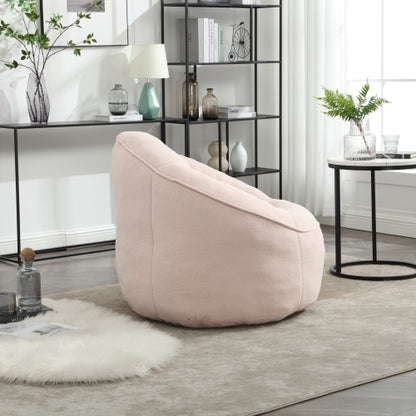 Compressed High-Pressure Foam Adult Bean Bag Sofa Chair with Footrest for Living Room Bedroom
