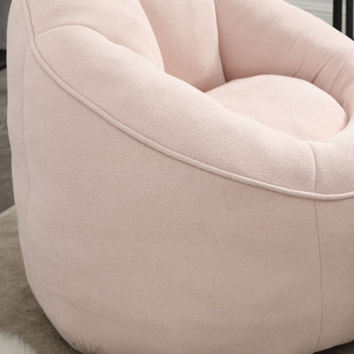 Compressed High-Pressure Foam Adult Bean Bag Sofa Chair with Footrest for Living Room Bedroom