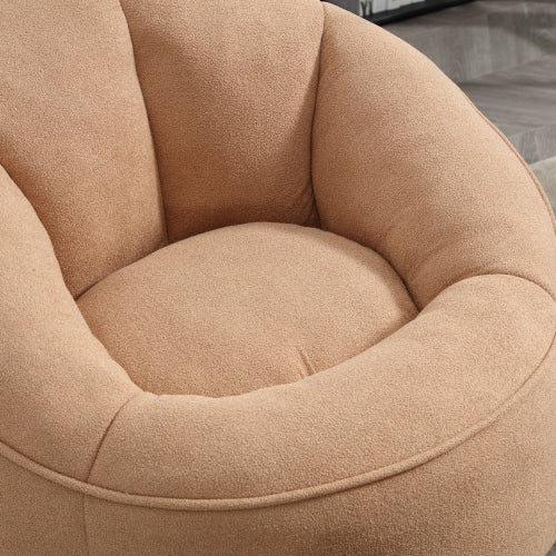 Compressed High-Pressure Foam Adult Bean Bag Sofa Chair with Footrest for Living Room Bedroom