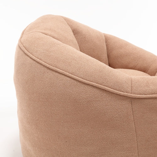 Compressed High-Pressure Foam Adult Bean Bag Sofa Chair with Footrest for Living Room Bedroom