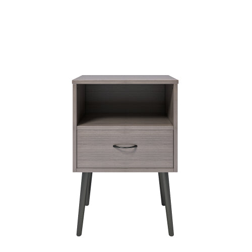 Two sets of Nightstand,modern style bedside table, With storage drawers and open wooden shelves, Suitable for living rooms, Bedrooms and small spaces. Decorative bedside tables in two sets, Easy to as