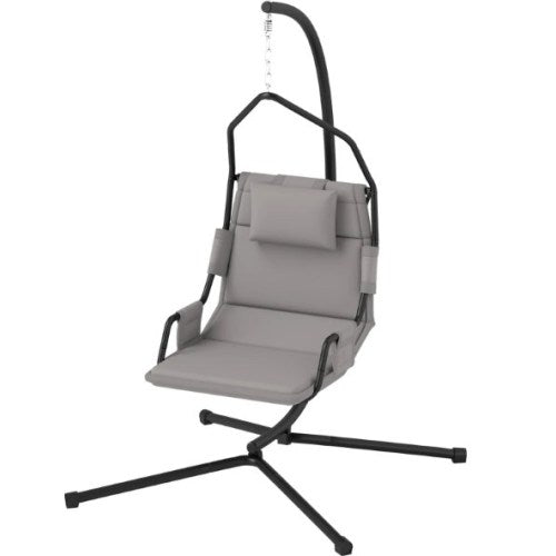 Hanging Swing Chair,Hammock Chair with Stand andCoating Cushion,with Steel Frame for Indoor and Outdoor
