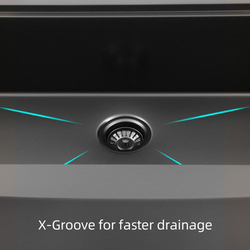 33x22x10"Farmhouse Apron Single Bowl Stainless Steel Kitchen Sink with Workstation