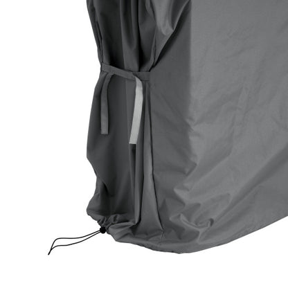 SHIELD PATIO OUTDOOR BBQ GRILL COVER, DARK GRAY