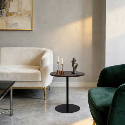 2-Piece Nesting Round Tables, Concentric Circle Top
