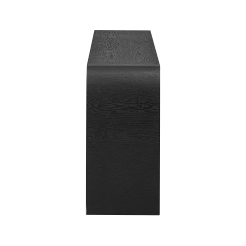 Four-Door Ash Veneer Storage Cabinet with Curved Legs, Perfectly Suited for Hallways, Entrances, and Living Rooms