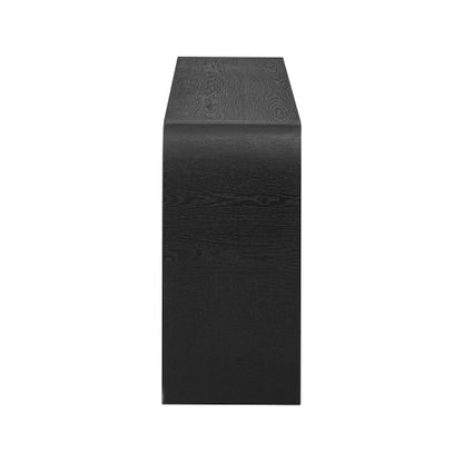 Four-Door Ash Veneer Storage Cabinet with Curved Legs, Perfectly Suited for Hallways, Entrances, and Living Rooms