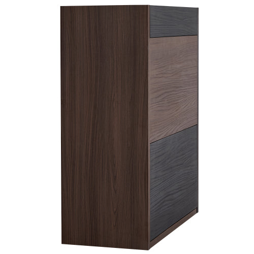 32.5 inch-58.8 inchW 40 inchH Multifuctional Storage Cabinet, Buffet Sideboard Cabinet with Drawer, Corner Cabinet for 44 inchH Window decor, Livingroom, Hallway, Entryway, Kitchen & Office  - Black & Walnut