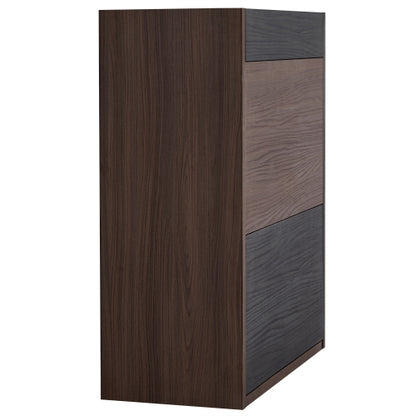 32.5 inch-58.8 inchW 40 inchH Multifuctional Storage Cabinet, Buffet Sideboard Cabinet with Drawer, Corner Cabinet for 44 inchH Window decor, Livingroom, Hallway, Entryway, Kitchen & Office  - Black & Walnut