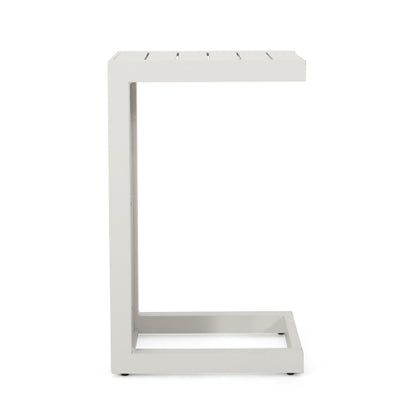 outdoor table C-SHAPED TABLE WHITE