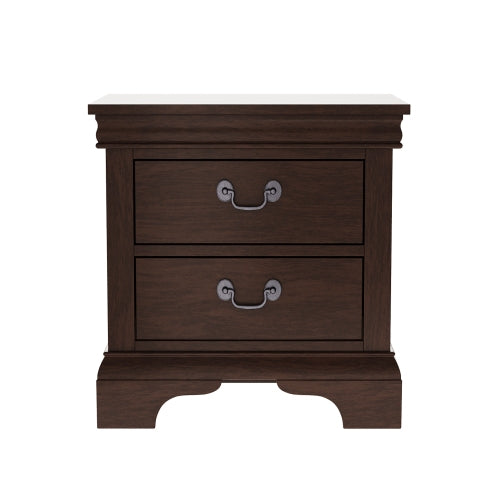 Classic 2-Drawer Solid Wood Nightstand