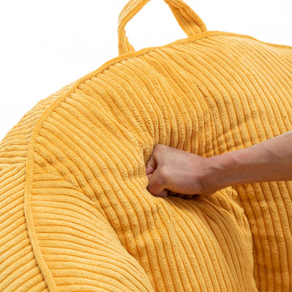 Corduroy Giant Bean Bag Chair Sofa with Armrests for Adults & Teens