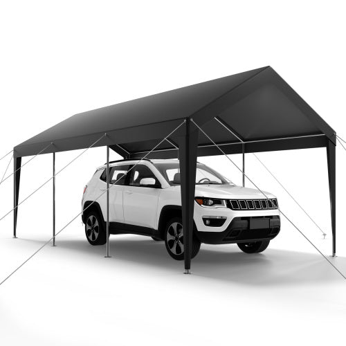Carport Car Canopy 10 x 20 FT Heavy Duty Portable Car Garage Shelter Tent Grey