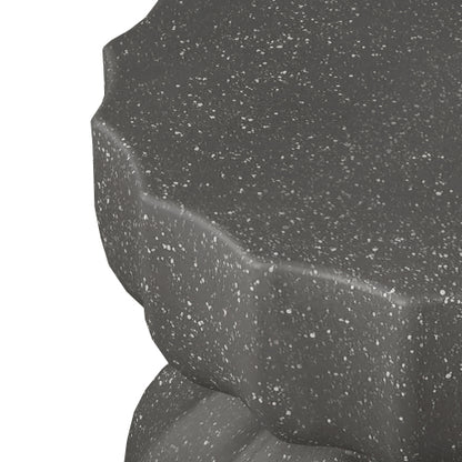 13" Modern Outdoor and Indoor Waterproof Coffee Table and Side Table Set, Durable MgO Cement Design, Suitable For Patio, Garden, Backyard and Living Room, Grey, 2PC