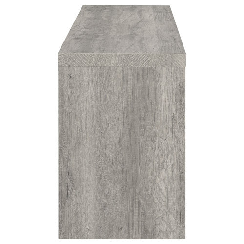 Weathered Grey Driftwood 59 Inch 2-Drawer Rustic TV Stand