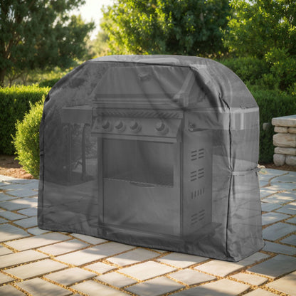 SHIELD PATIO OUTDOOR BBQ GRILL COVER, DARK GRAY