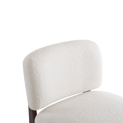 25.5inch Modern Boucle Lounge Chair with Solid Wood Frame, Soft and Durable Boucle Upholstery, Perfect for Living Room
