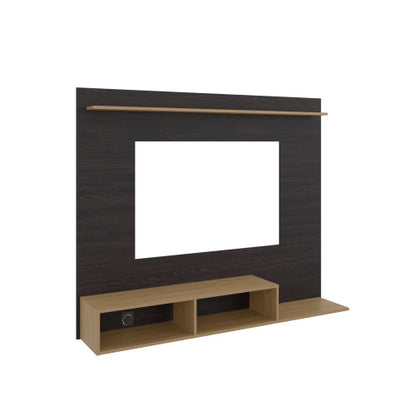 Bethune 65" TV Entertainment Center Modern Media Console with Storage for Gaming & wenge and natural oak