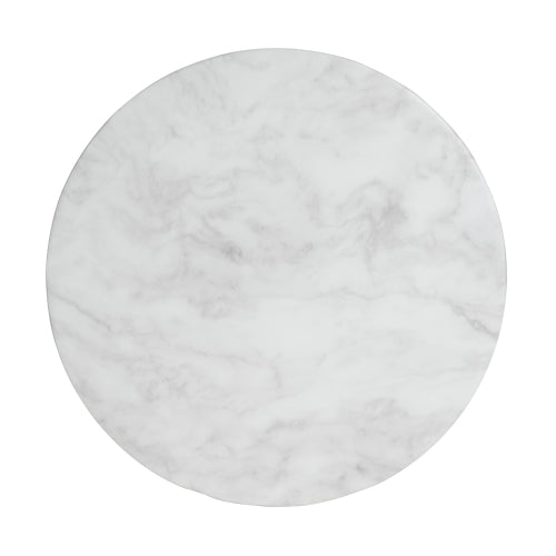 Outdoor Ponti Travertine Side Table,White