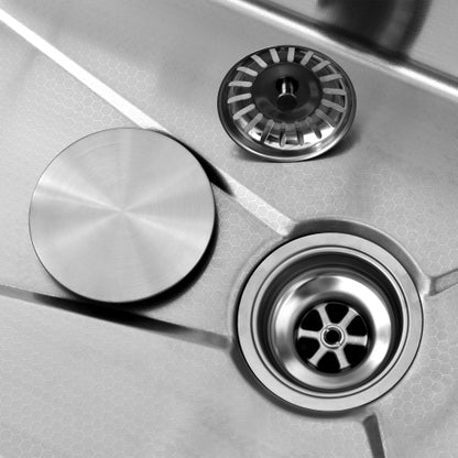 Pull-out Facuet Single Bowl Sink Kitchen Vegetable Sink 304 Whale Waterfall Sink Stainless Steel Dish Sink Vegetable Sink Household Vegetable Washing Basin, Dark Gray