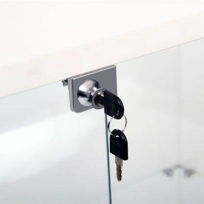 Tempered Glass Display Cabinet with LED Lighting