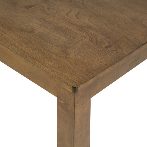 34.5inch Oak Square Dining Table for 2-4 People Small Space Kitchen Table