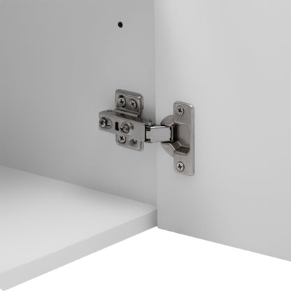 30" Vintage Bathroom Vanity with Ceramic Sink, with 3 Holes Single Ceramic Sink, Bathroom Storage Vanity Cabinet with 2 Soft Closing Doors