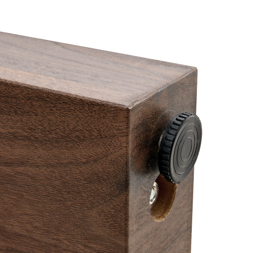 Elegant natural walnut wood grain bar table -50 inches long, a practical choice for modern home decor. Walnut wood grain texture veneer, equipped with double drawers, can be used as both a bar counter