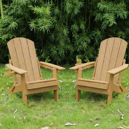 2-Piece All-Season Outdoor Lounge Chairs For Patio Leisure & Garden Relaxation Moments