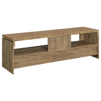 Mango 59 inch TV Stand with 2 Drawers and Open Storage Shelf