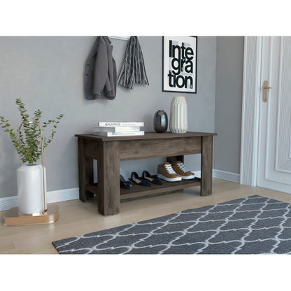 Bench, Liftable Top And Lower Panel