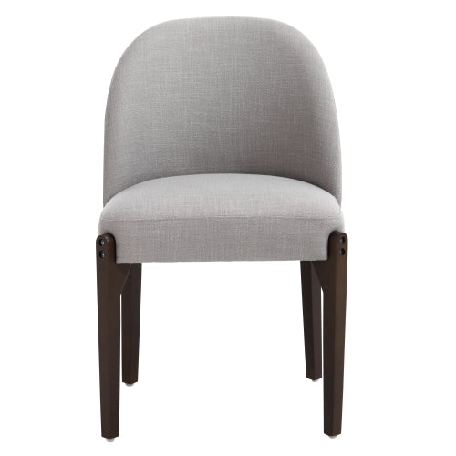 Wooden Dining Chairs Set of 2, Modern Fabric Upholstered Dining Room Chair Kitchen Chairs, Farmhouse Dinner Chair for Kitchen Dining Room