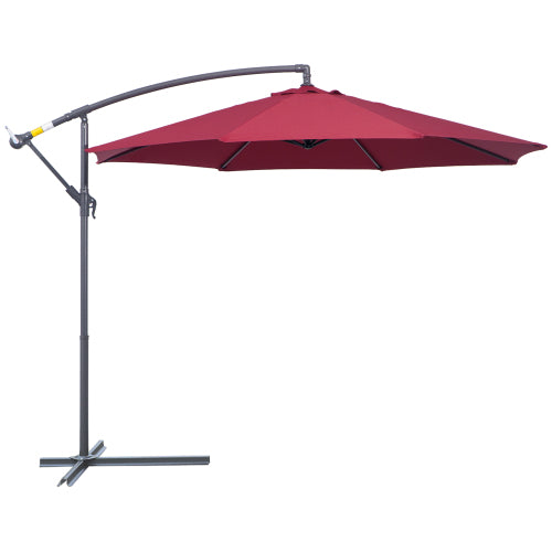 Patio Offset Umbrella with Base Cantilever Patio Umbrellas