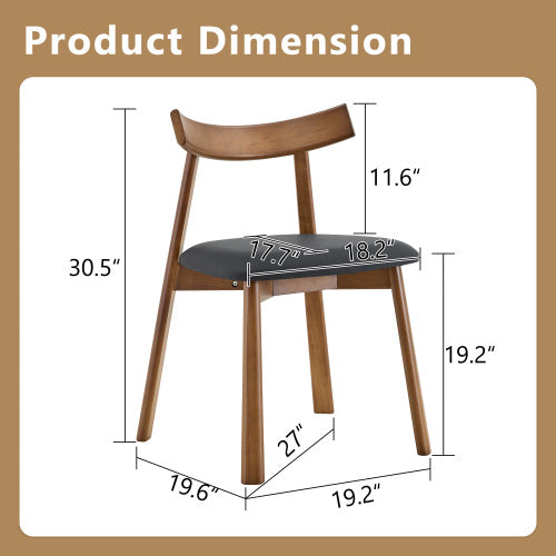 Pull up dining table and chair combination, wood color medium density fiberboard tabletop with black metal table legs