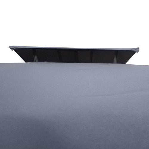 Outsunny 10' x 13' Patio Gazebo, Double Roof Outdoor Gazebo Canopy Shelter with Screen Decorate Corner Frame, for Garden, Lawn, Backyard and Deck, Gray