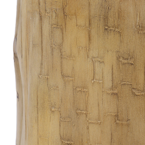 Outdoor 14.25inch MGO Side Table, Hand-Painted Wood Stump