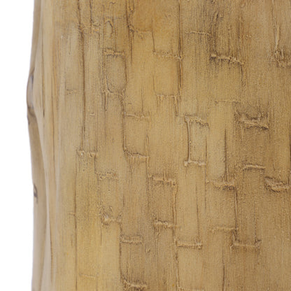 Outdoor 14.25inch MGO Side Table, Hand-Painted Wood Stump