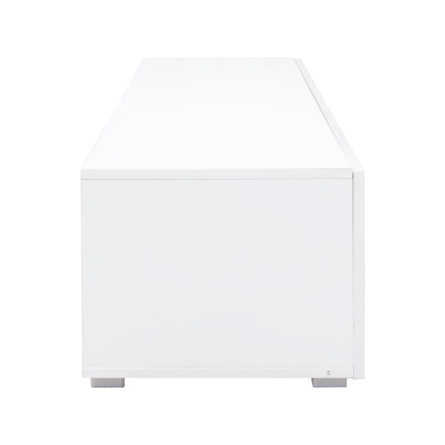 Wall Mount Floating Particle Board TV Stand Drop Down Cabinet Media Shelf For Living Room Bedroom