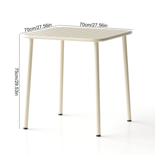 Sera square table outdoor courtyard table villa open air dining table waterproof table retro American modern simple balcony table coffee table