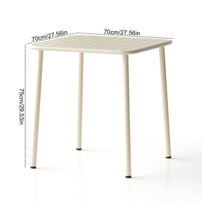 Sera square table outdoor courtyard table villa open air dining table waterproof table retro American modern simple balcony table coffee table