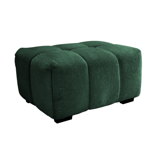 Green Chenille Matching Ottoman for 33 Sofas Sectional, Tufted Modular Footrest Seat