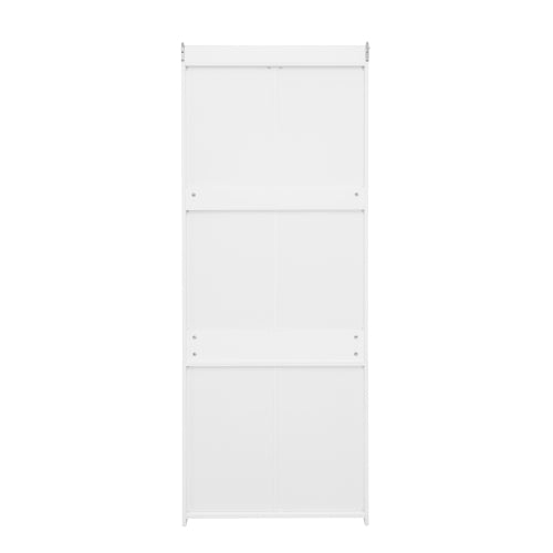 Wardrobe with 3 Drawers High Wardrobe Armoire With Rattan For Living Room, Bedroom Organizer