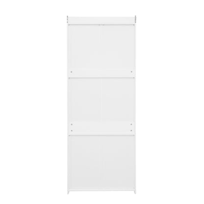 Wardrobe with 3 Drawers High Wardrobe Armoire With Rattan For Living Room, Bedroom Organizer