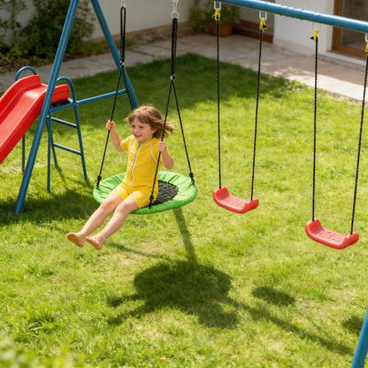 3 in 1 Design Swing Set,Metal Swing Set