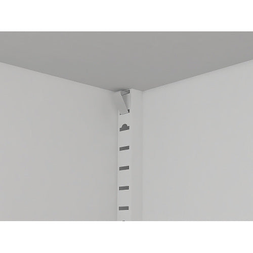 Tall Metal Storage Cabinet with Adjustable Shelves for Kitchen Bedroom Office White