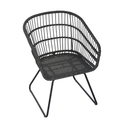 TERRY CHAIR,2PCS with 2 Cushions,Gray