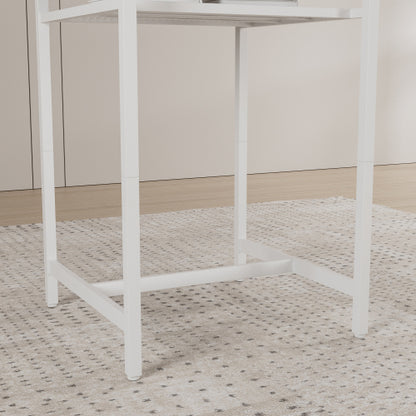 Bar table, equipped with 2 bar stools , with backrest and partition