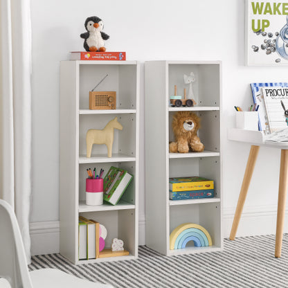 70.9 Inch 8-Tier Detachable Slim Media Storage Tower Adjustable Home Office Bookcase