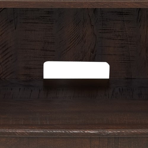 60 Inch Espresso Mid-Century Farmhouse TV Stand 3 Cable Holes Media Console Fits 65 Inch TV