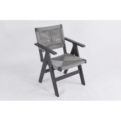 Lounge chair CHARCOAL GREY color, suitable for all seasons: Outdoor lounge chair